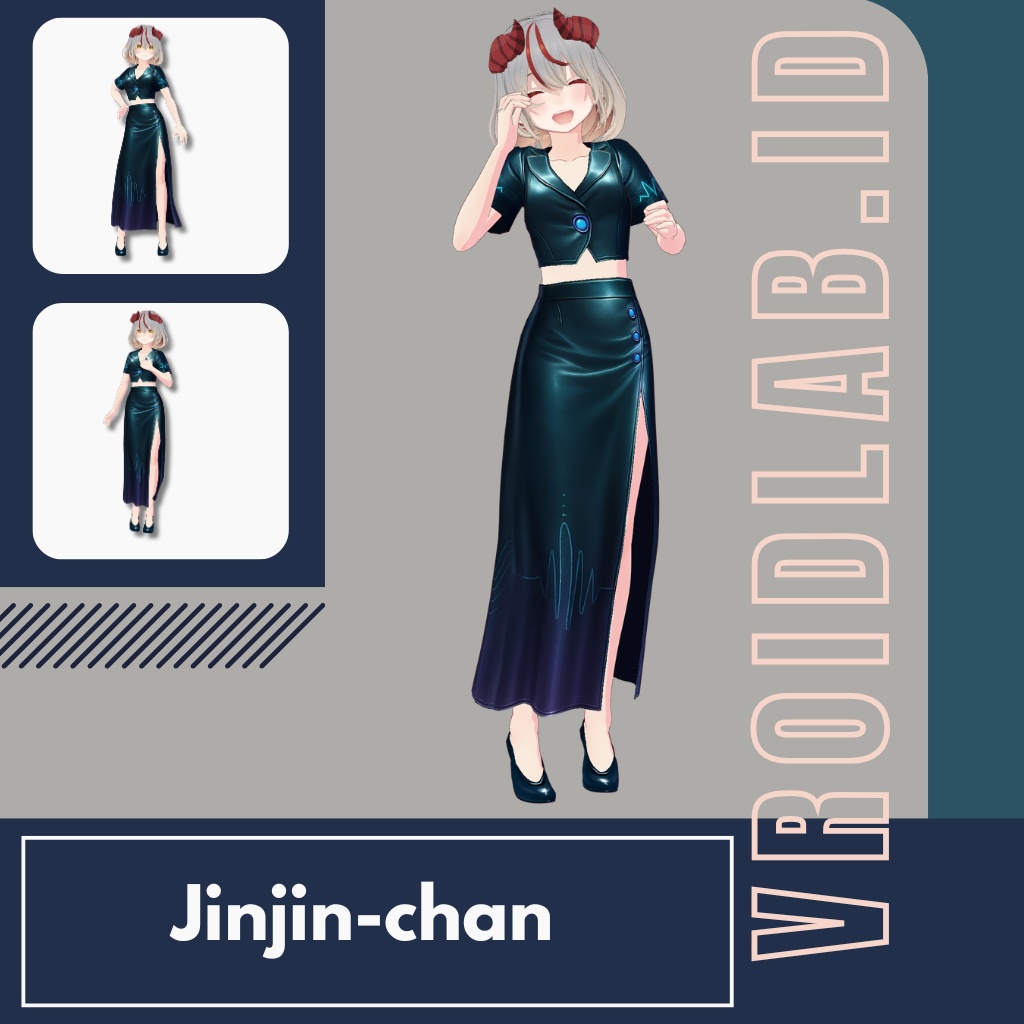 じんじんちゃん Jinjin-chan VRoid Studio Outfit | Anime Style | Virtual Fashion