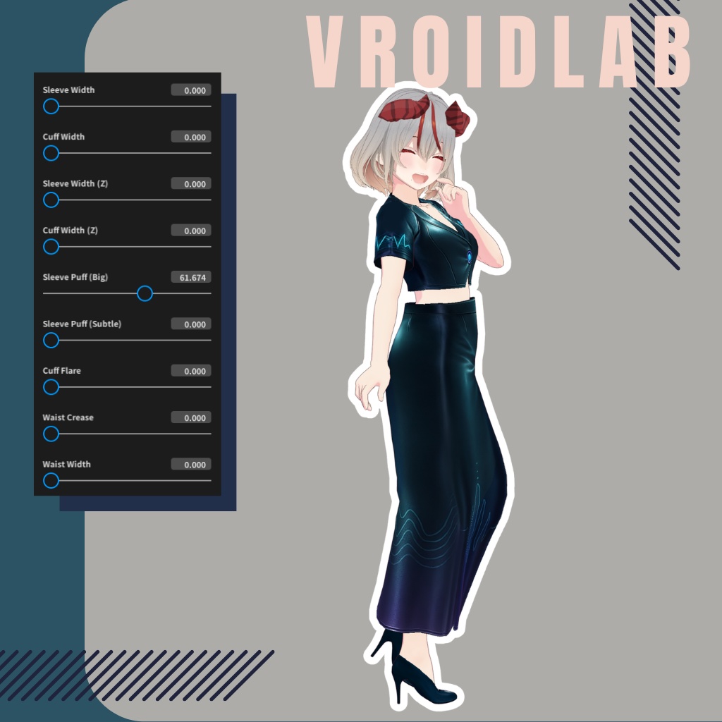 じんじんちゃん Jinjin-chan VRoid Studio Outfit | Anime Style | Virtual Fashion