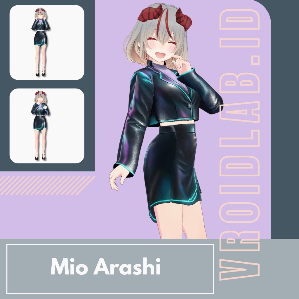 嵐美緒 Mio Arashi| VRoid Studio Outfit | Anime Style | Virtual Fashion