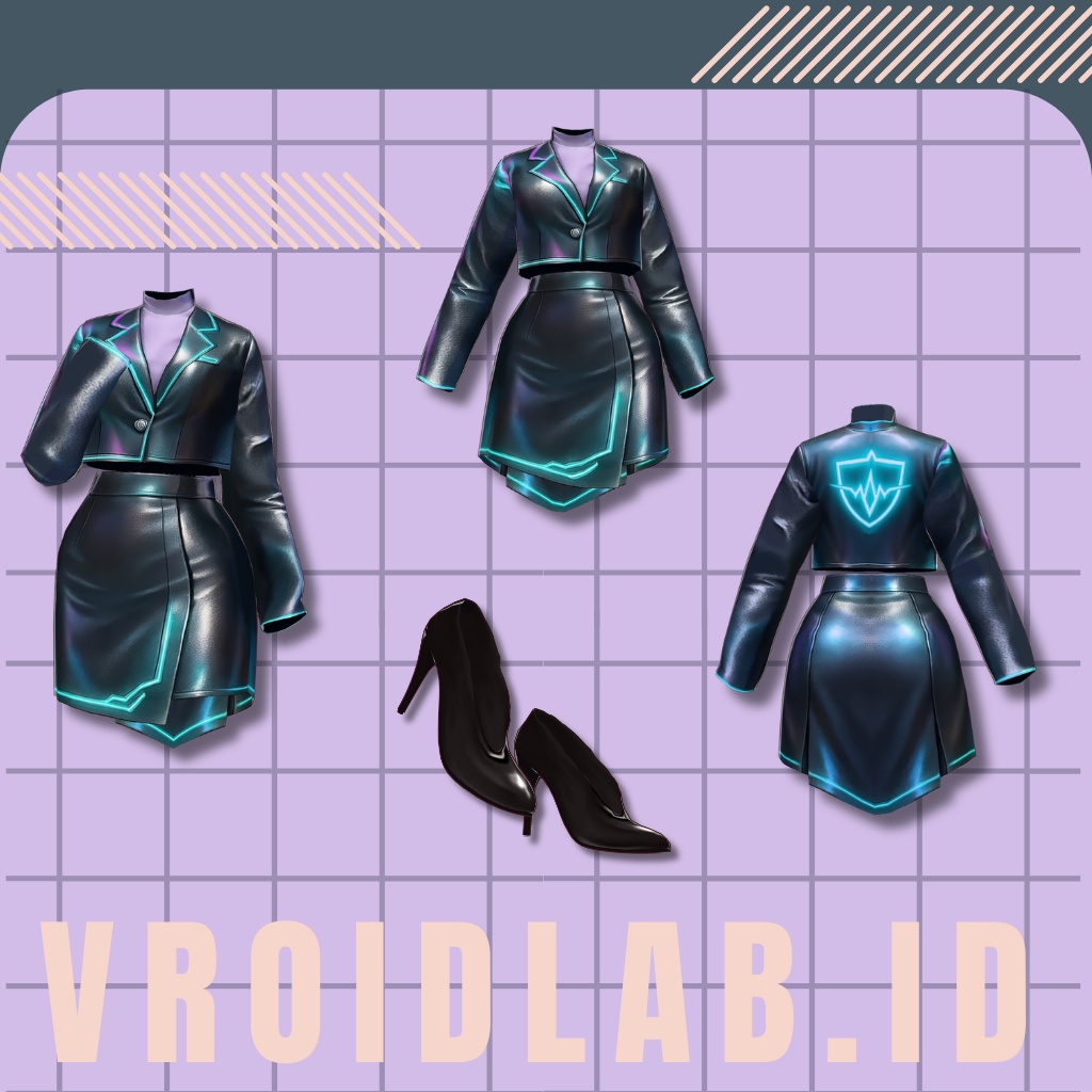 嵐美緒 Mio Arashi| VRoid Studio Outfit | Anime Style | Virtual Fashion