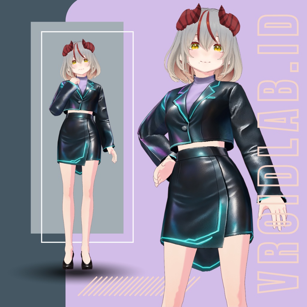 嵐美緒 Mio Arashi|  VRoid Studio Outfit | Anime Style | Virtual Fashion