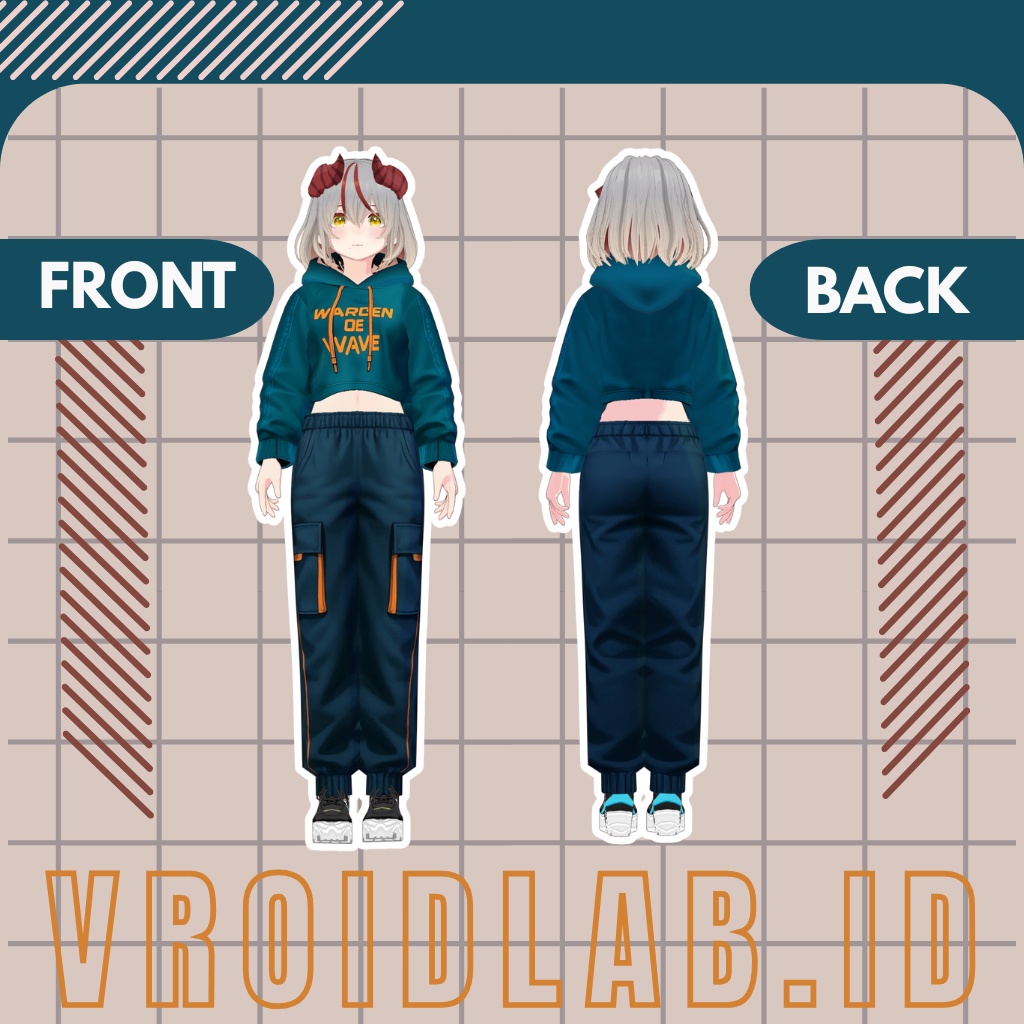 アーデン・ヴァレウィン Arden Valewyn | VRoid Studio Outfit | Anime Style | Virtual Fashion