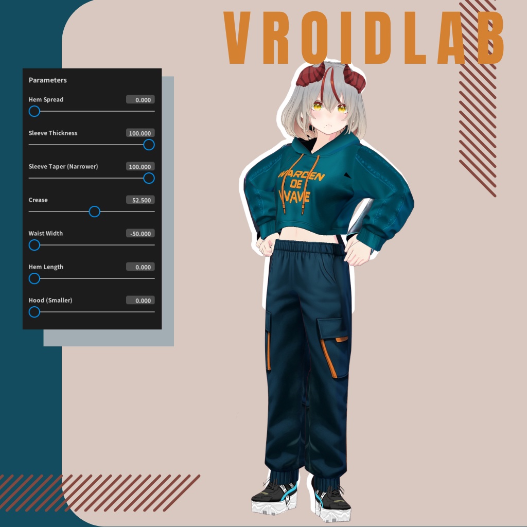 アーデン・ヴァレウィン Arden Valewyn | VRoid Studio Outfit | Anime Style | Virtual Fashion