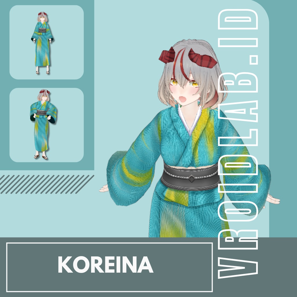 VRoid Traditional Kimono Dress for Female | VRoid Studio Outfit | Anime Style