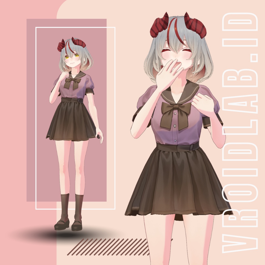 みゆ千里 Miyu Chisato | VRoid Studio Outfit | Anime Style | Virtual Fashion