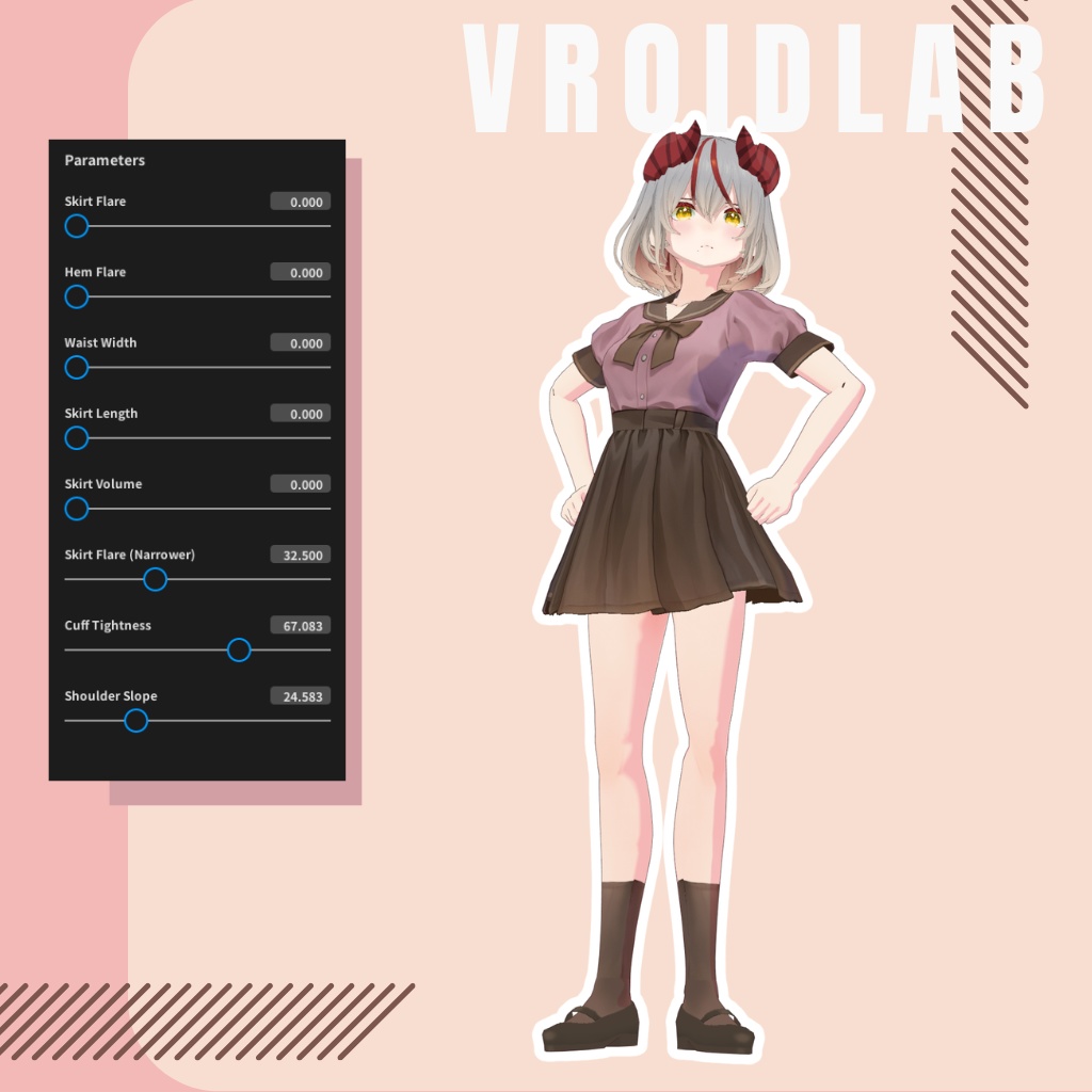 みゆ千里 Miyu Chisato | VRoid Studio Outfit | Anime Style | Virtual Fashion