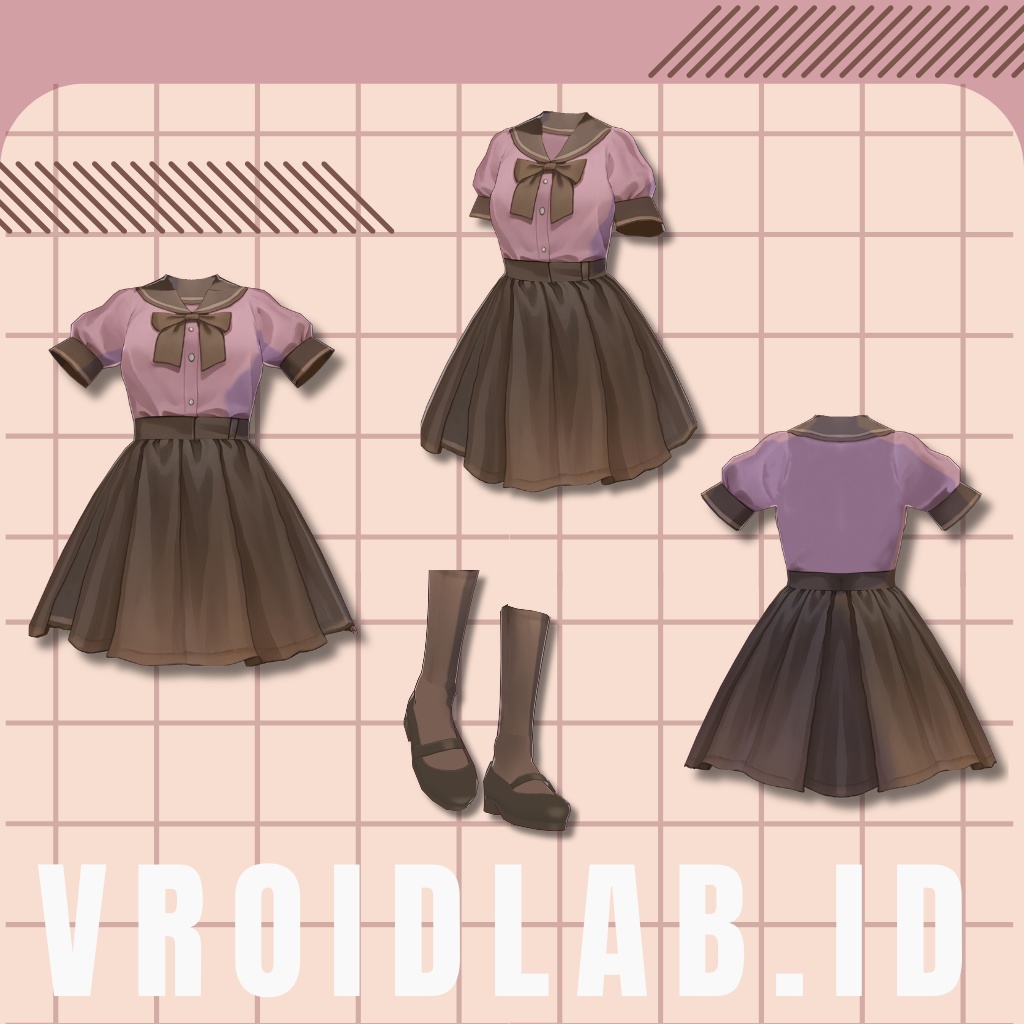 みゆ千里 Miyu Chisato | VRoid Studio Outfit | Anime Style | Virtual Fashion