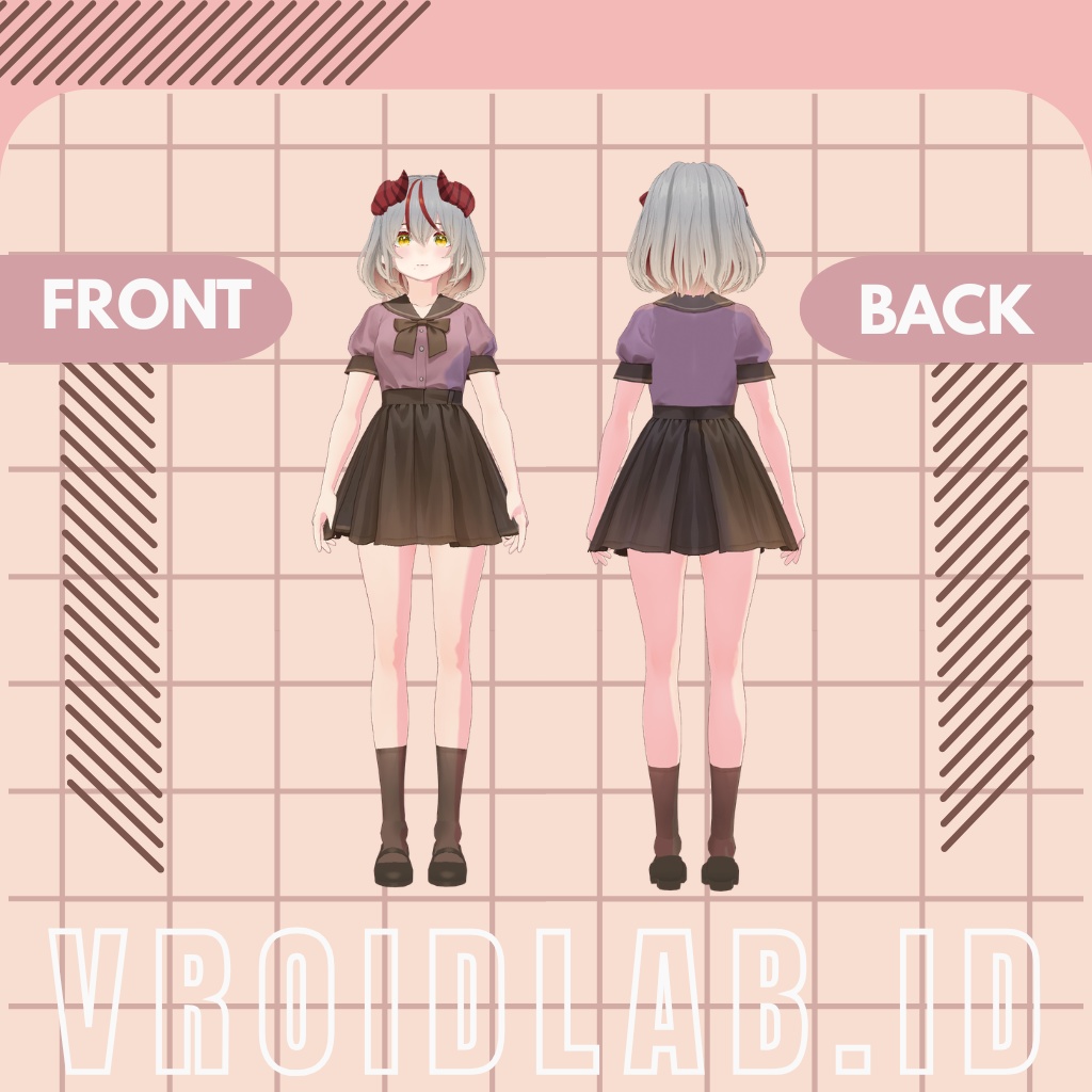 みゆ千里 Miyu Chisato | VRoid Studio Outfit | Anime Style | Virtual Fashion