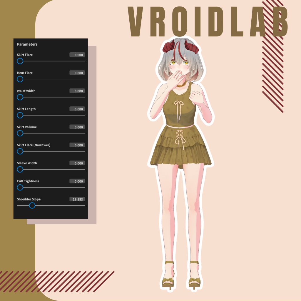 神澤乃亜 Noa Kamizawa| VRoid Studio Outfit | Anime Style | Virtual Fashion