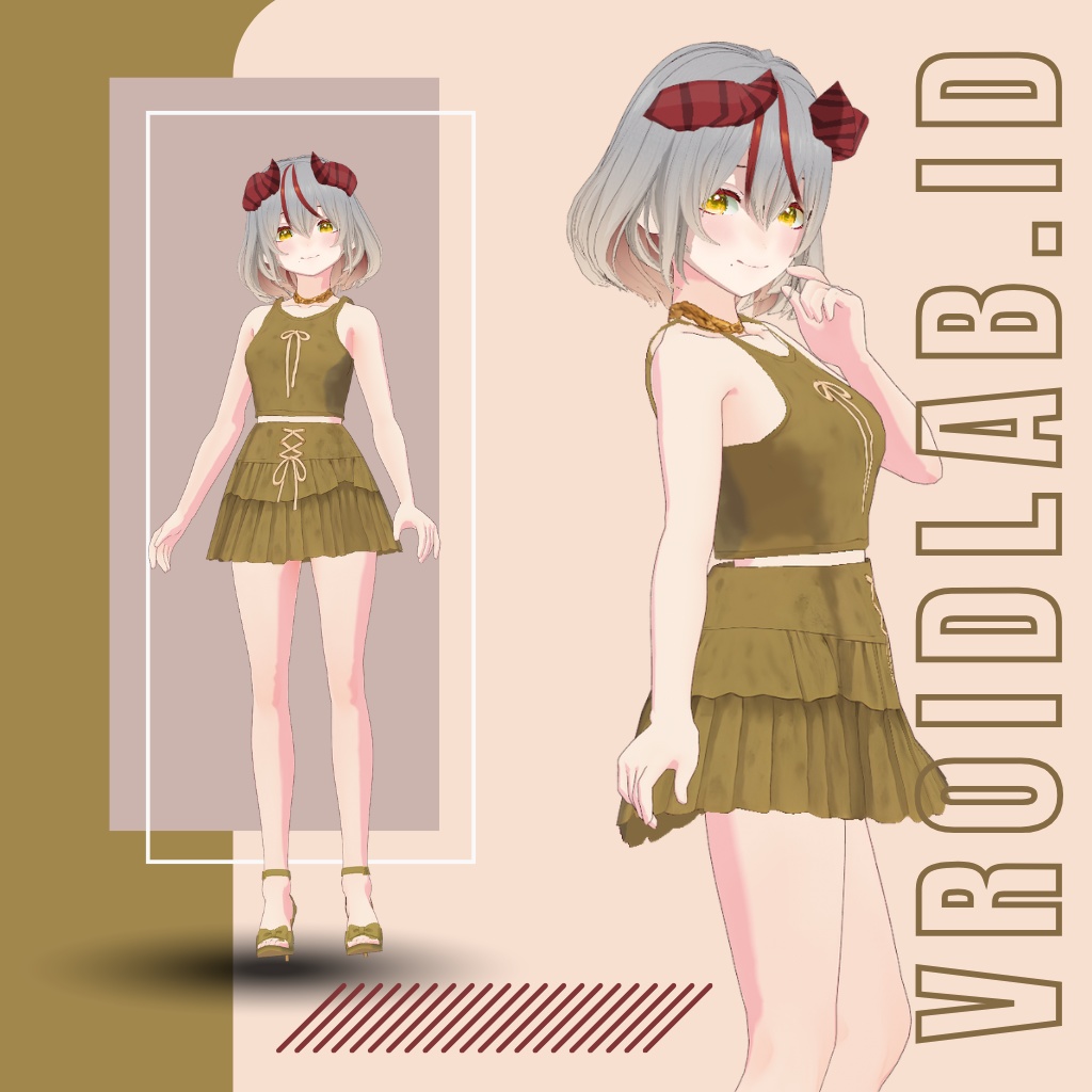 神澤乃亜 Noa Kamizawa| VRoid Studio Outfit | Anime Style | Virtual Fashion