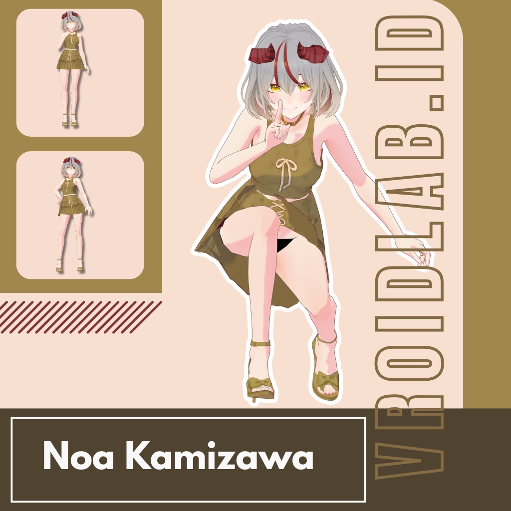 神澤乃亜 Noa Kamizawa| VRoid Studio Outfit | Anime Style | Virtual Fashion