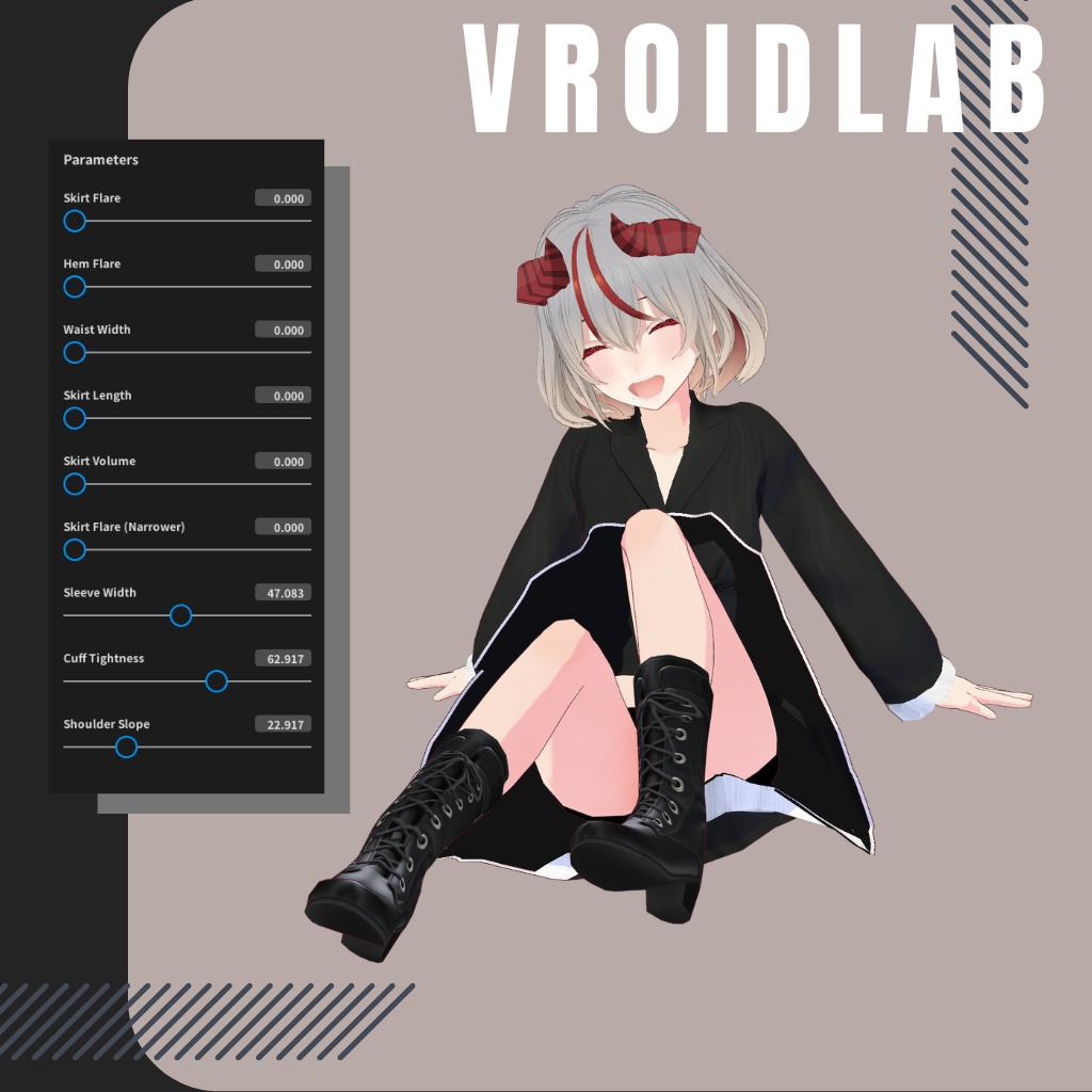 クルミ・アマラ Kurumi Amara | VRoid Studio Outfit | Anime Style | Virtual Fashion