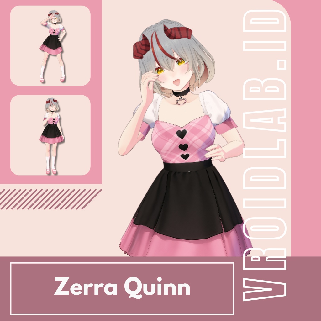 VRoid Sweet Gothic Idol Dress for Female | VRoid Studio Outfit | Anime Style