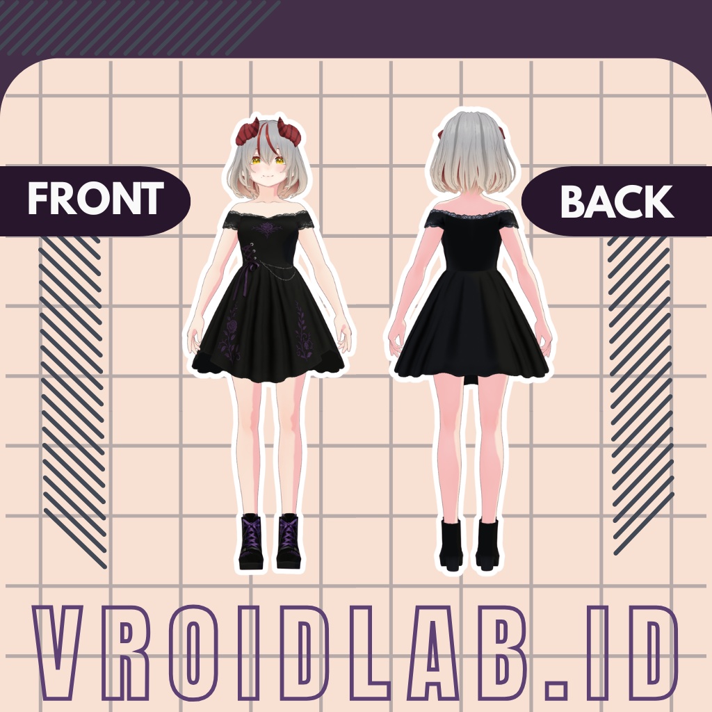 高梨ミラ Mira Takanashi | VRoid Studio Outfit | Anime Style | Virtual Fashion