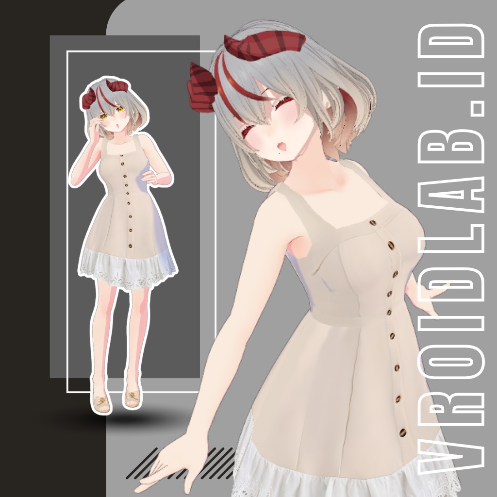 ユナ・ベルベット Yuna Velvet | VRoid Studio Outfit | Anime Style | Virtual Fashion