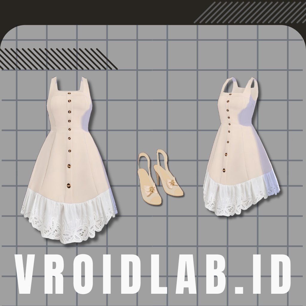 ユナ・ベルベット Yuna Velvet | VRoid Studio Outfit | Anime Style | Virtual Fashion