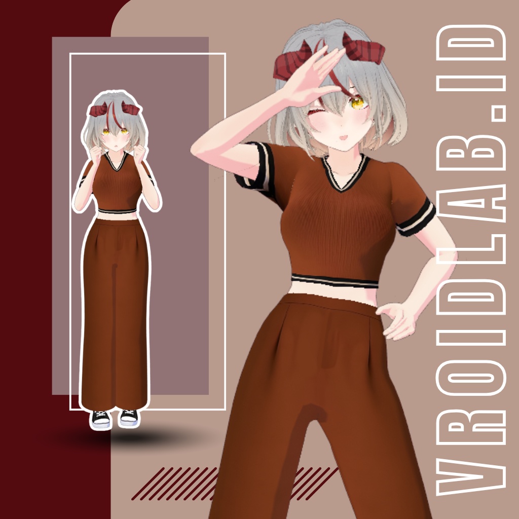 結城ユナ Yuna Yuki | VRoid Studio Outfit | Anime Style | Virtual Fashion