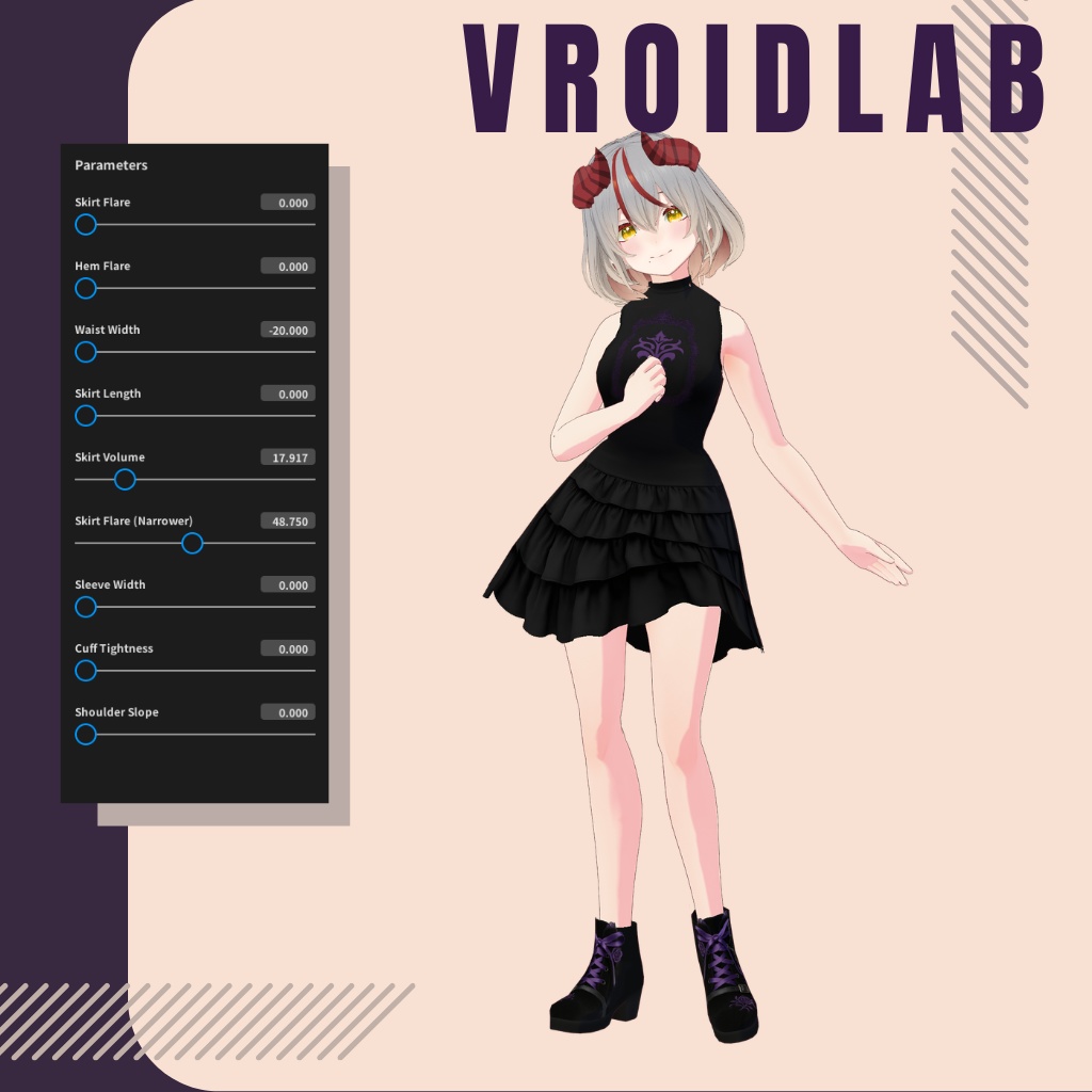 天原ルナ Luna Amahara Outfit| VRoid Studio Outfit | Anime Style | Virtual Fashion