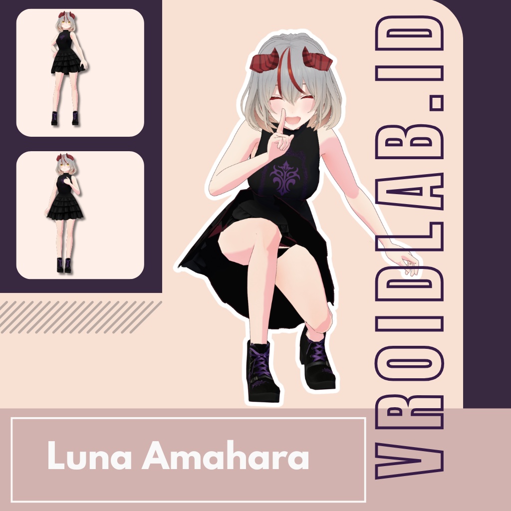 天原ルナ Luna Amahara Outfit| VRoid Studio Outfit | Anime Style | Virtual Fashion