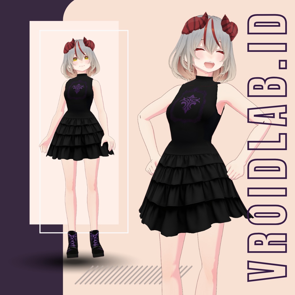 天原ルナ Luna Amahara Outfit| VRoid Studio Outfit | Anime Style | Virtual Fashion