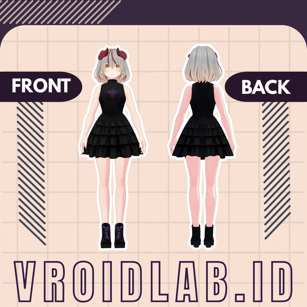 天原ルナ Luna Amahara Outfit| VRoid Studio Outfit | Anime Style | Virtual Fashion