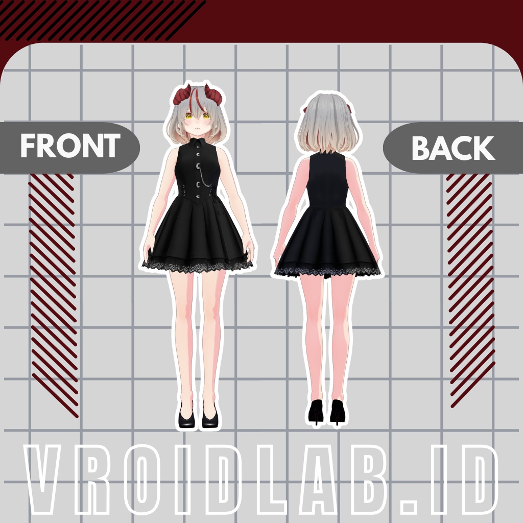 ここ花びら Koko Hanabira | VRoid Studio Outfit | Anime Style | Virtual Fashion