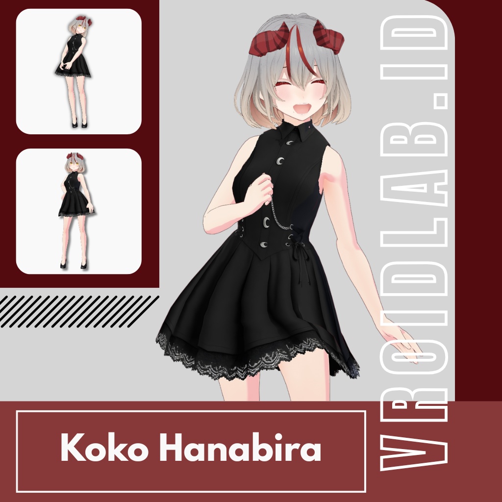 ここ花びら Koko Hanabira | VRoid Studio Outfit | Anime Style | Virtual Fashion