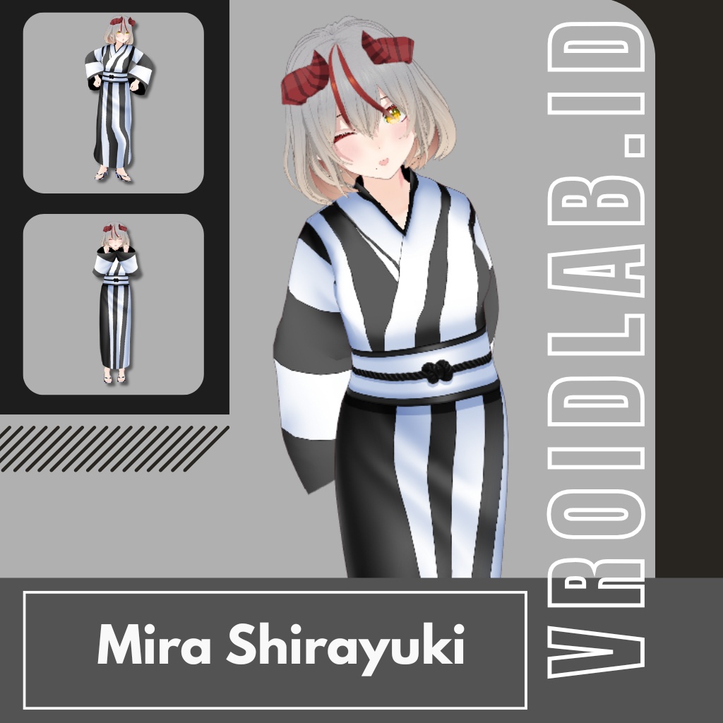 白雪ミラ Mira Shirayuki | VRoid Studio Outfit | Anime Style | Virtual Fashion