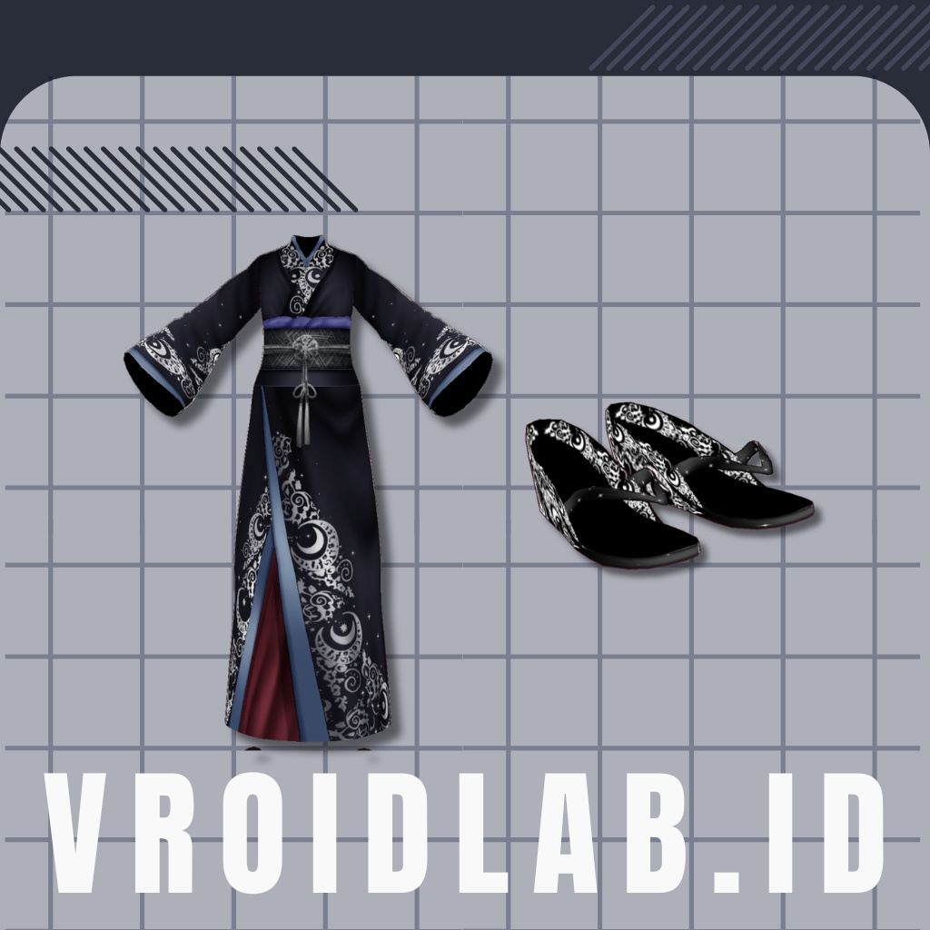 夜桜ユナ Yuna Yozakura | VRoid Studio Outfit | Anime Style | Virtual Fashion