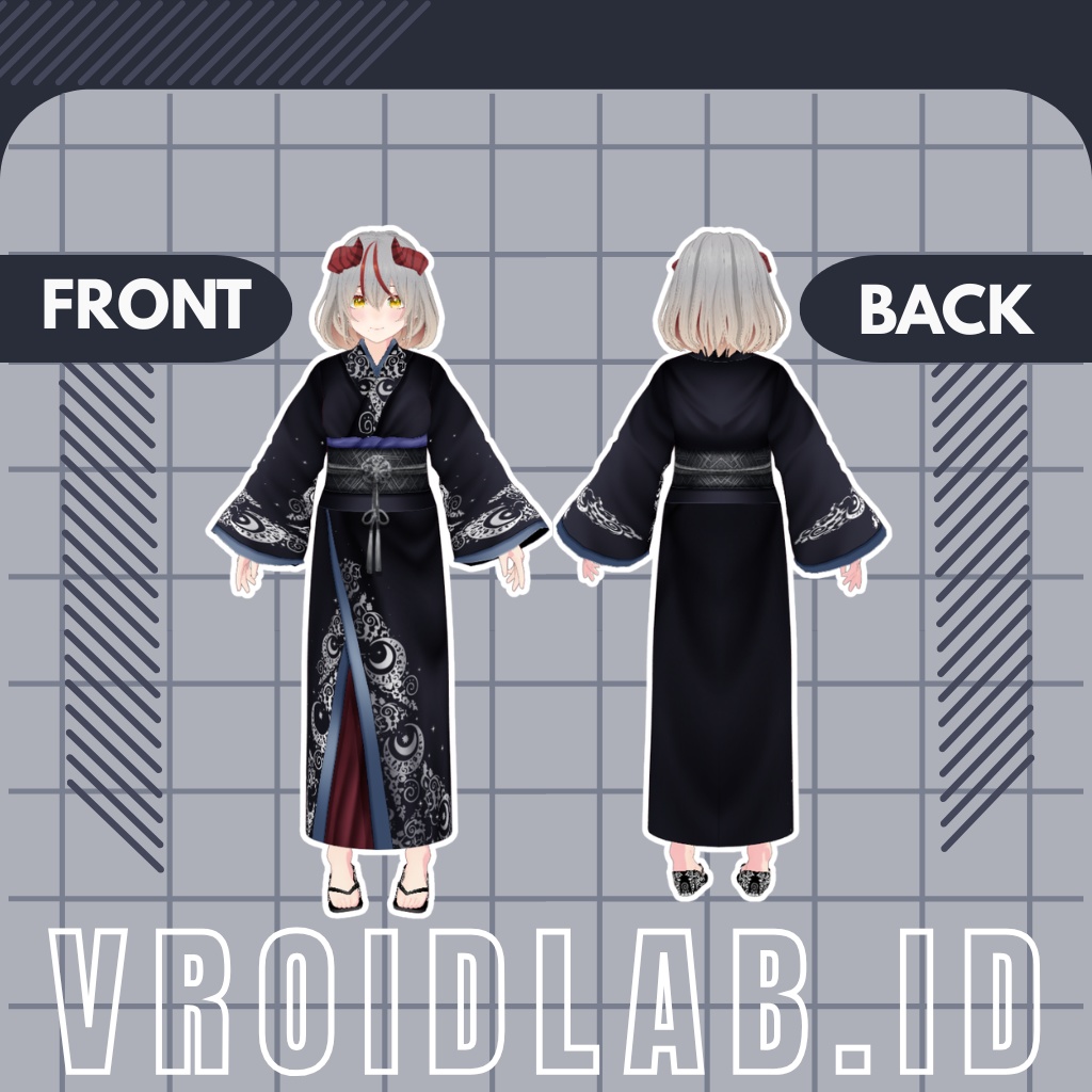 夜桜ユナ Yuna Yozakura | VRoid Studio Outfit | Anime Style | Virtual Fashion