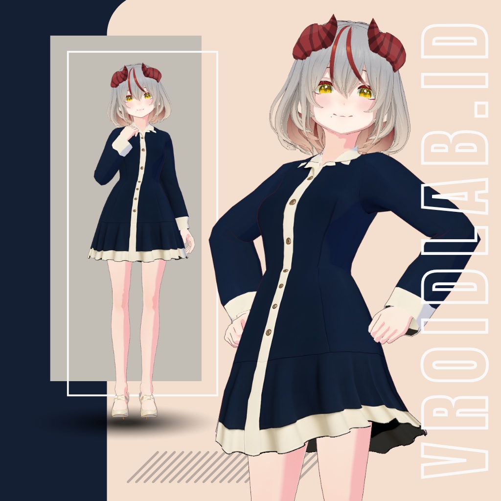 羽音もも Momo Hazune | VRoid Studio Outfit | Anime Style | Virtual Fashion