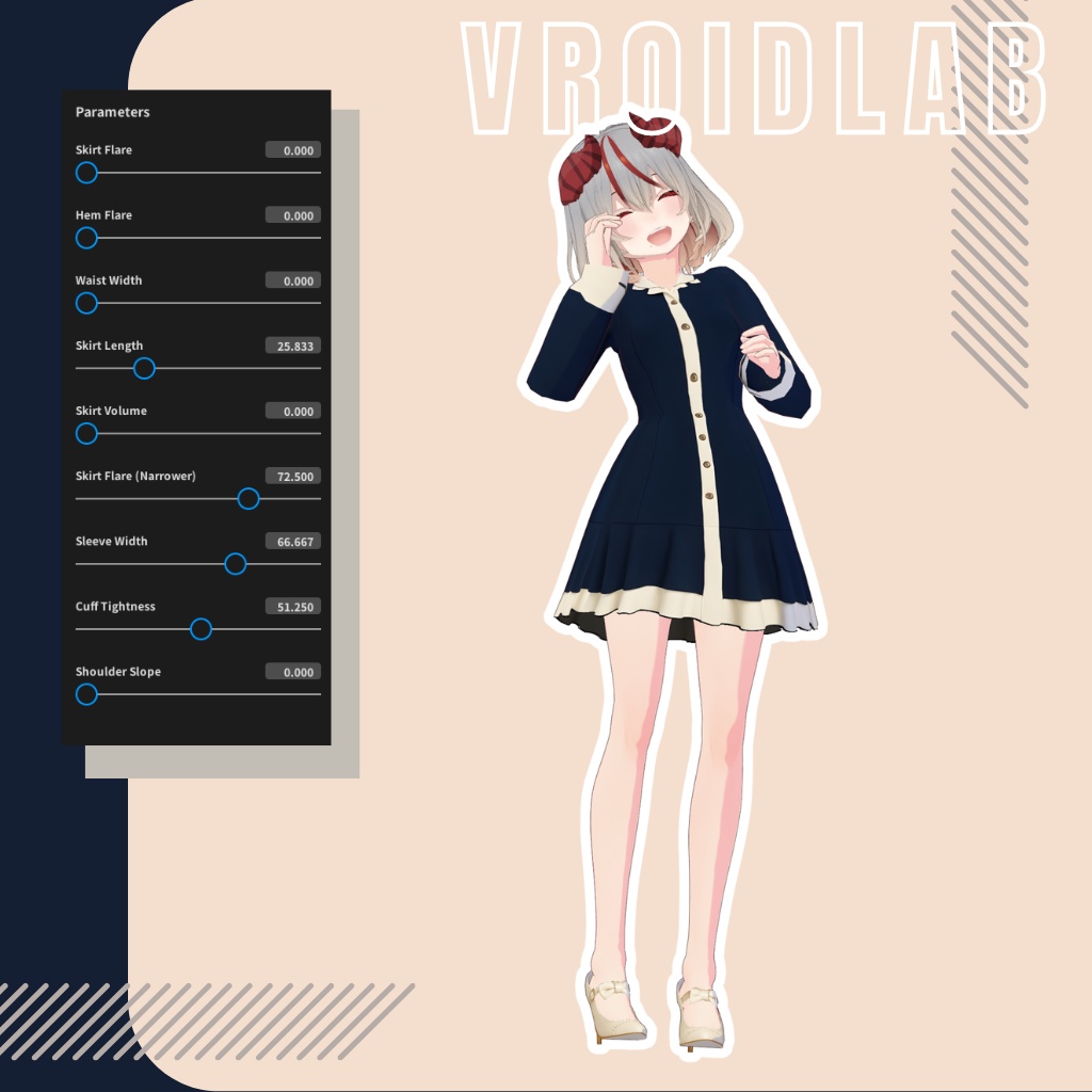 羽音もも Momo Hazune | VRoid Studio Outfit | Anime Style | Virtual Fashion