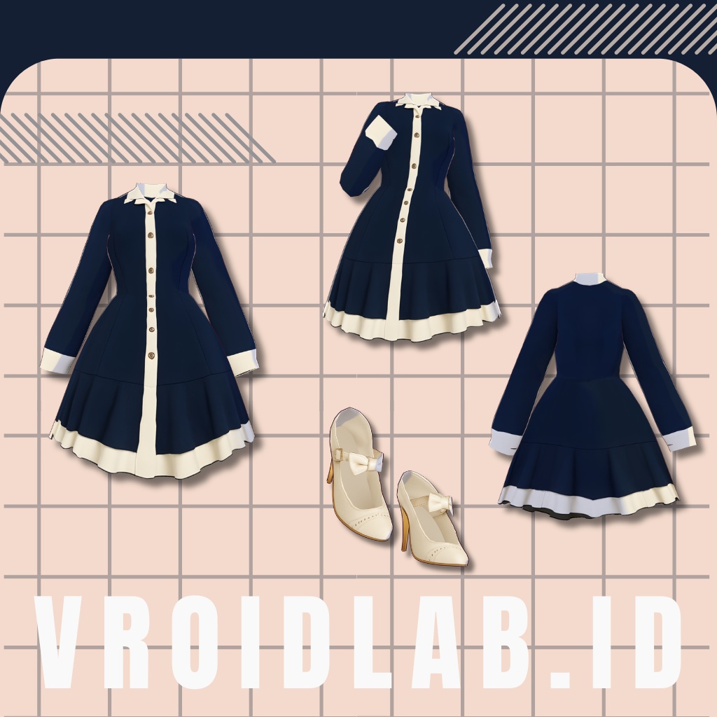 羽音もも Momo Hazune | VRoid Studio Outfit | Anime Style | Virtual Fashion