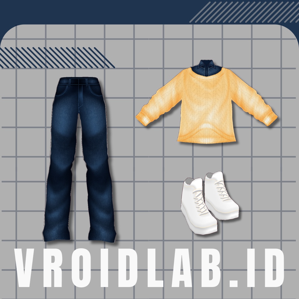 高梨ミラ Mira Takanashi | Oversize Cozy Outfit | VRoid Studio | Anime Style | Virtual Fashion