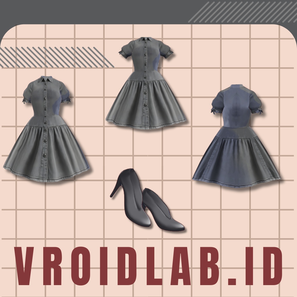 青山すず Suzu Aoyama | VRoid Studio Outfit | Anime Style | Virtual Fashion