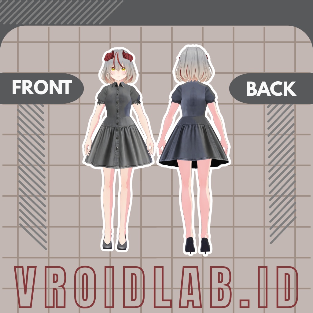 青山すず Suzu Aoyama | VRoid Studio Outfit | Anime Style | Virtual Fashion