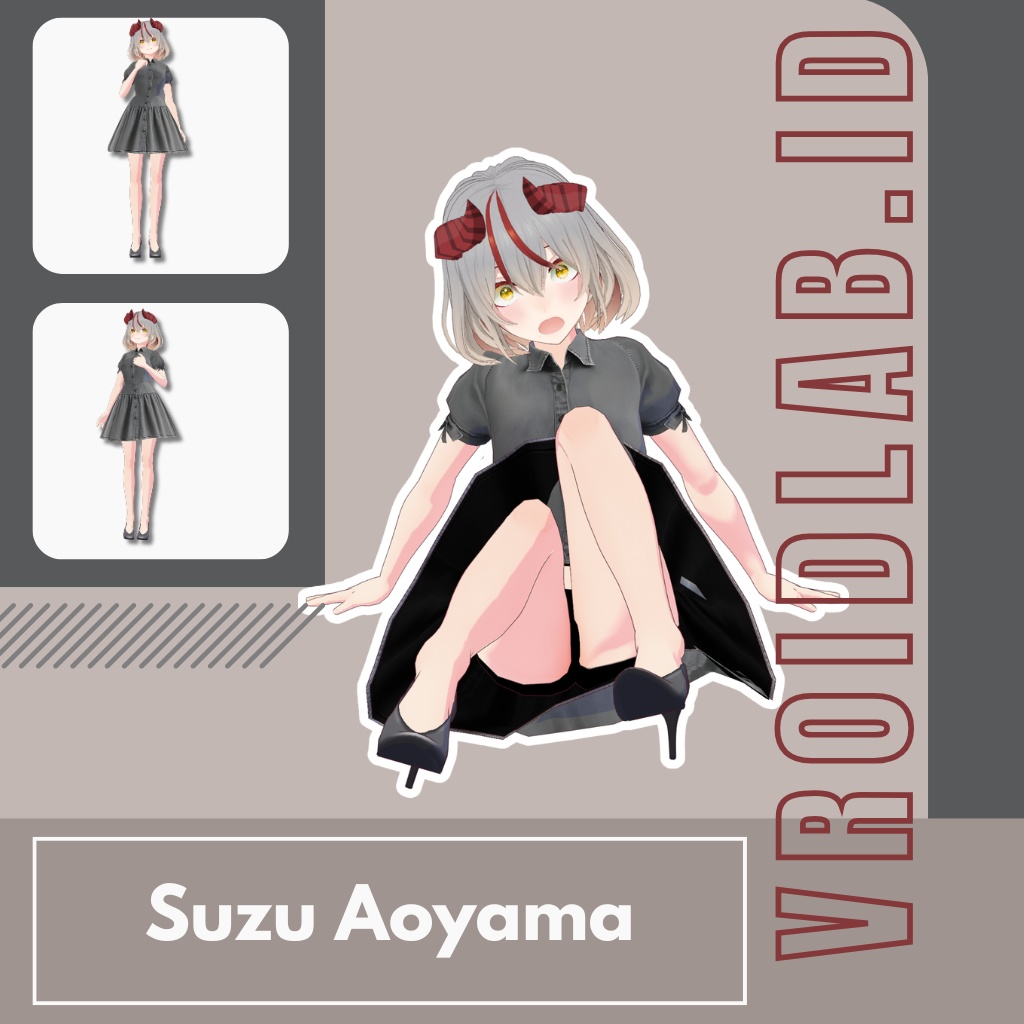 青山すず Suzu Aoyama | VRoid Studio Outfit | Anime Style | Virtual Fashion