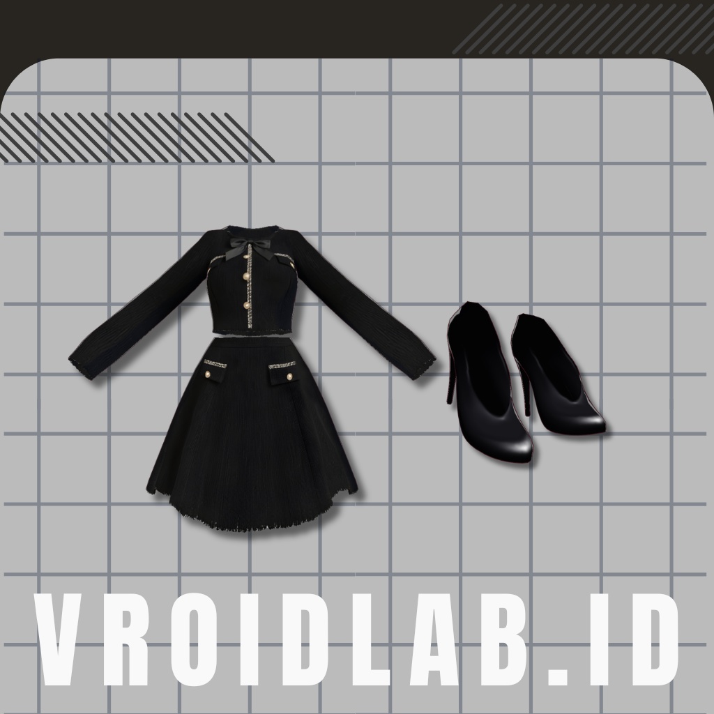 オリン・アストレア Orin Astraea | VRoid Studio Outfit | Elegant Gothic Anime Style | Virtual Fashion