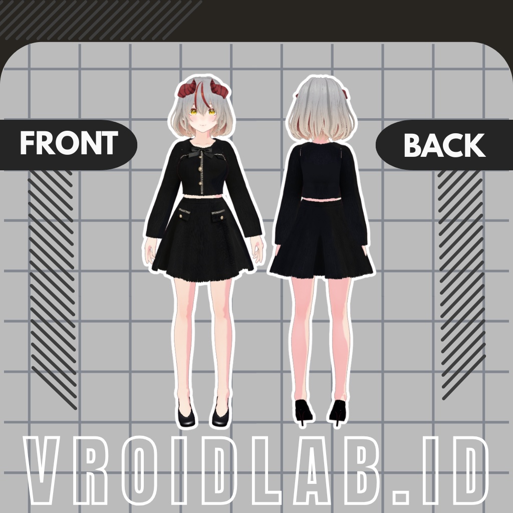 オリン・アストレア Orin Astraea | VRoid Studio Outfit | Elegant Gothic Anime Style | Virtual Fashion