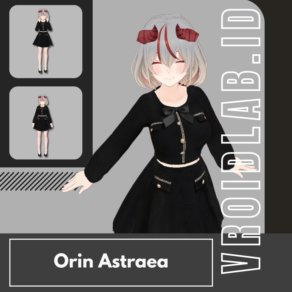 オリン・アストレア Orin Astraea | VRoid Studio Outfit | Elegant Gothic Anime Style | Virtual Fashion