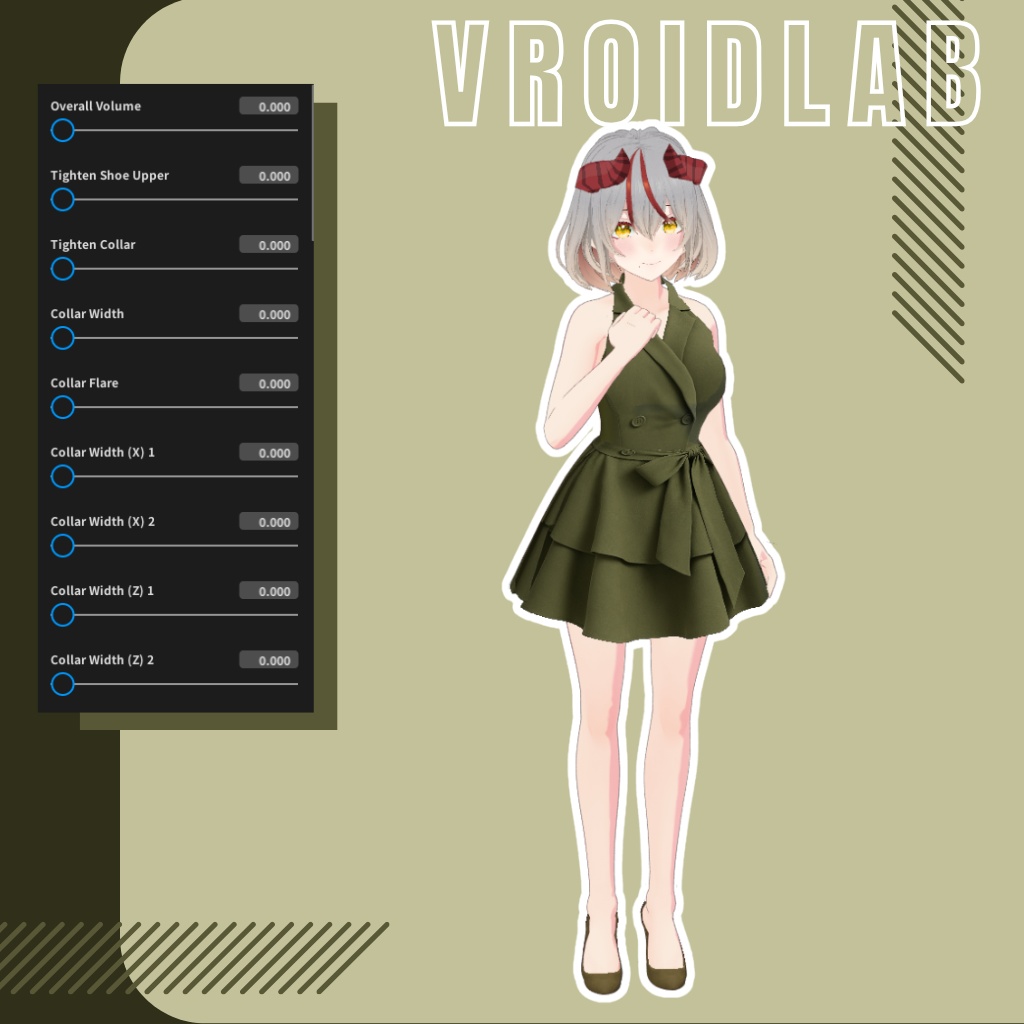 オニキス・ドリーム Onyx Dream | VRoid Studio Outfit | Elegant Anime Style | Virtual Fashion