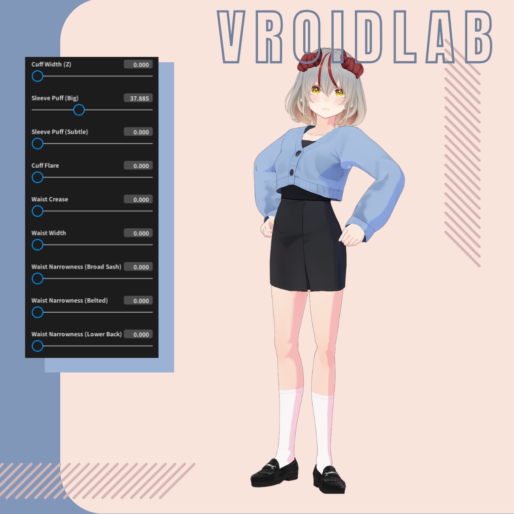 月明かりの夢想 Moonlit Reverie | Dress Guena | VRoid Studio Outfit | Anime Style | Virtual Fashion