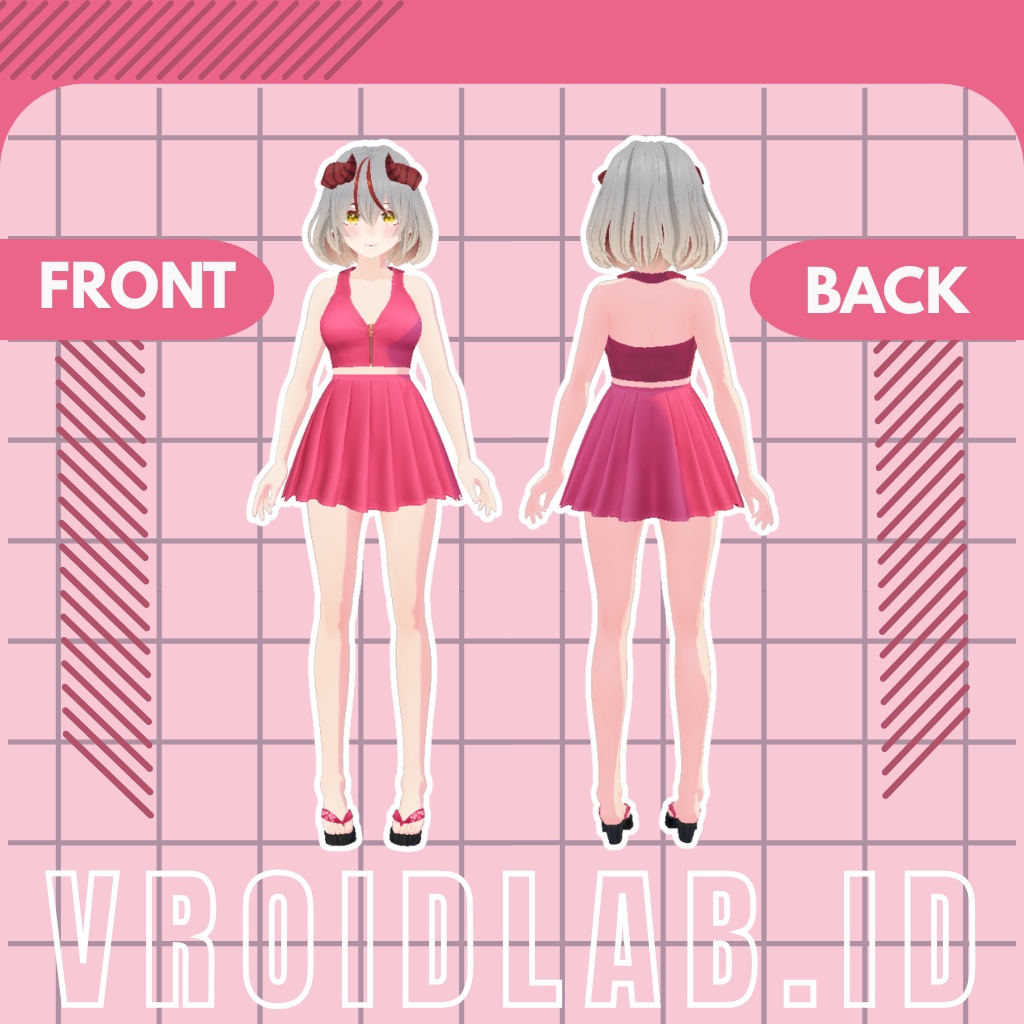ラヴェラスカイ Ravella Skye | VRoid Studio Outfit | Anime Style | Virtual Fashion