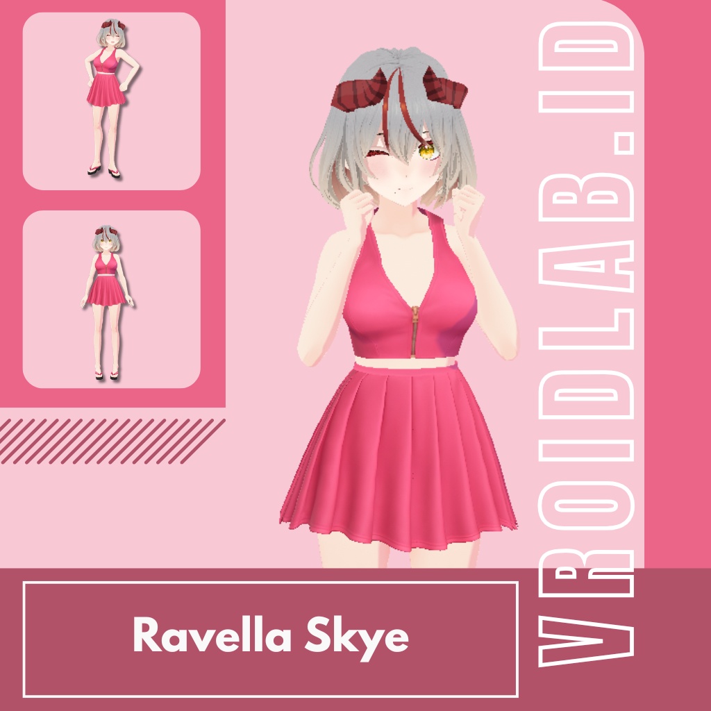 ラヴェラスカイ Ravella Skye | VRoid Studio Outfit | Anime Style | Virtual Fashion