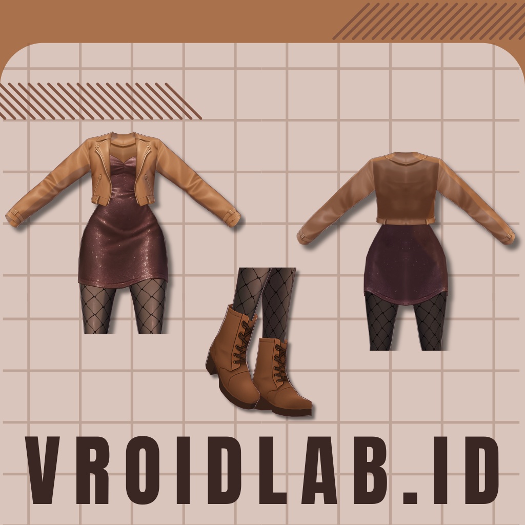 天上の恵み Celestial Grace | Dress Guena | VRoid Studio Outfit | Anime Style | Virtual Fashion