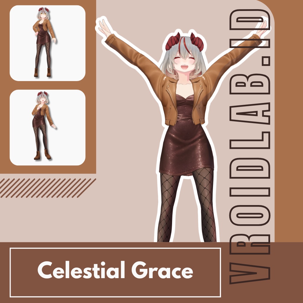 天上の恵み Celestial Grace | Dress Guena | VRoid Studio Outfit | Anime Style | Virtual Fashion