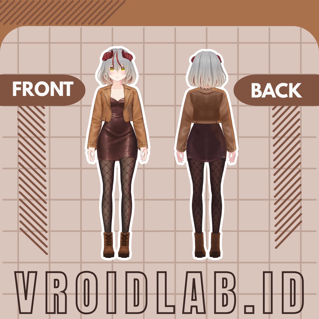 天上の恵み Celestial Grace | Dress Guena | VRoid Studio Outfit | Anime Style | Virtual Fashion