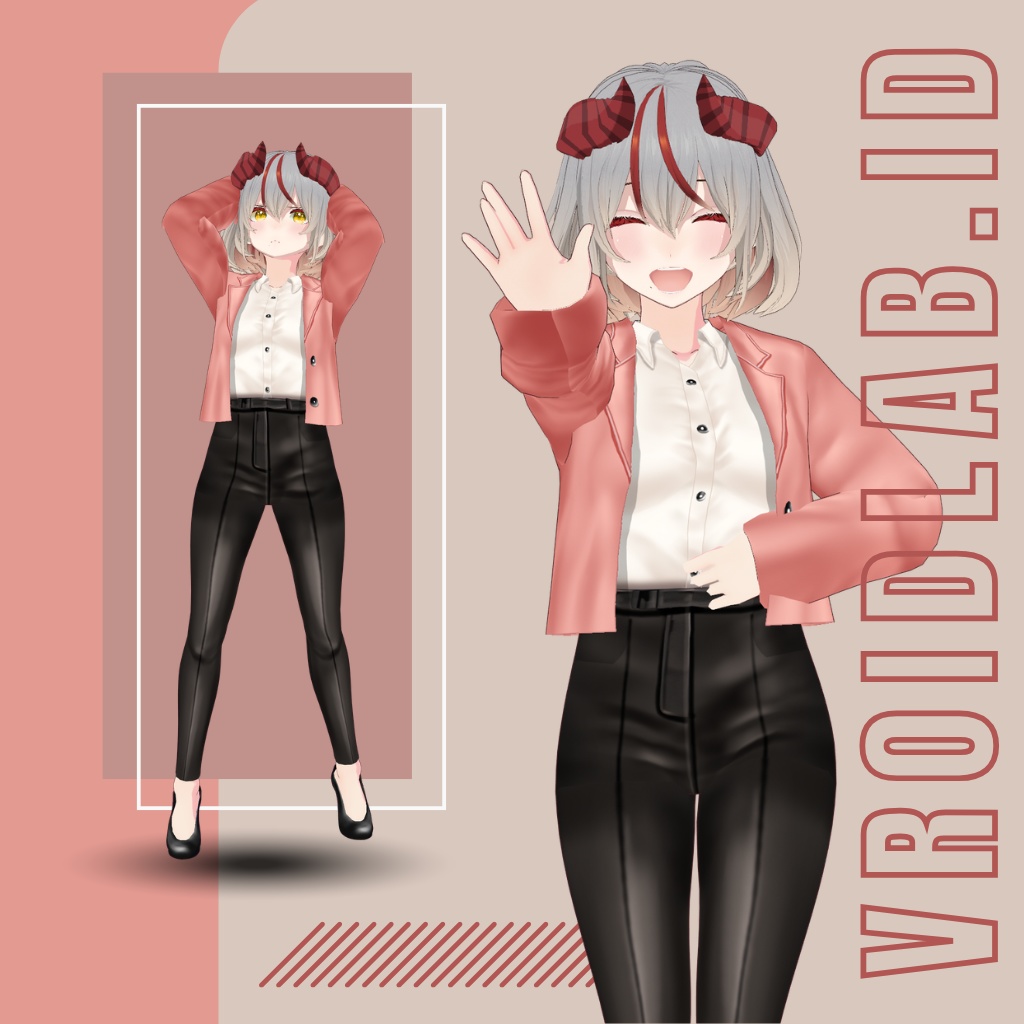 Work Flair 仕事の才能 | VRoid Studio Outfit | Anime Style | Virtual Fashion