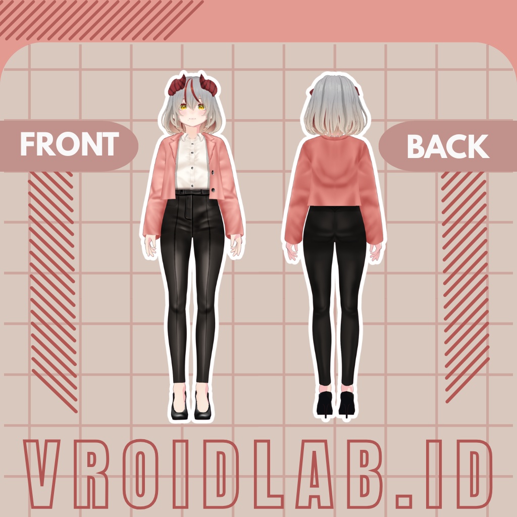 Work Flair 仕事の才能 | VRoid Studio Outfit | Anime Style | Virtual Fashion