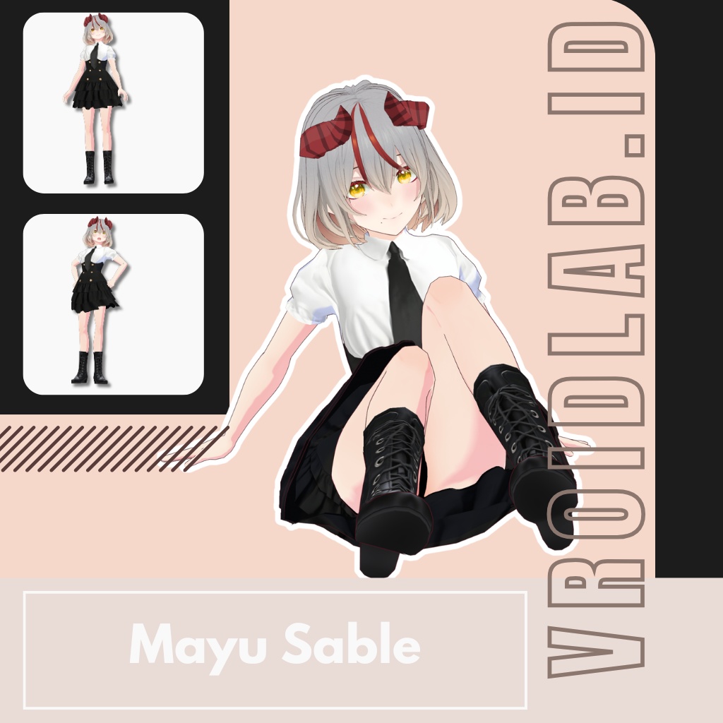 Mayu Sable マユ・セーブル | VRoid Studio Outfit | Anime Style | Virtual Fashion